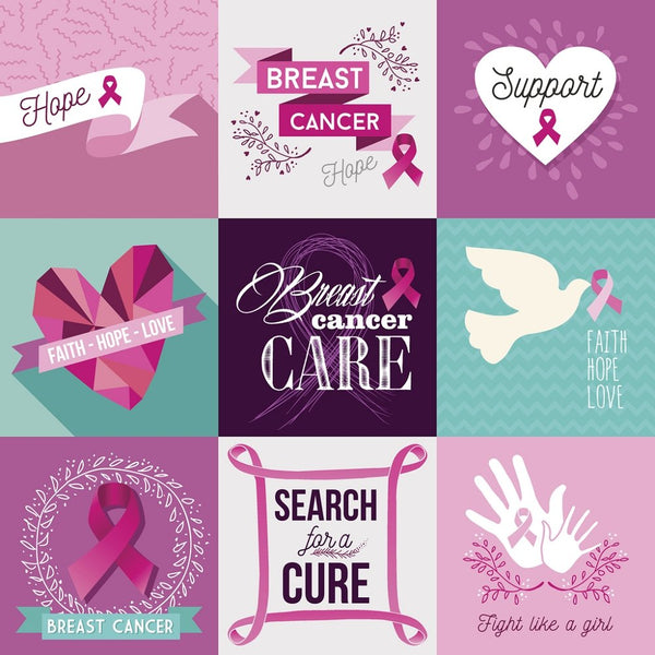 Breast Cancer Awareness Fabric Panel - 43
