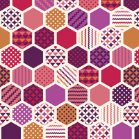 Pink Patchwork Fabric