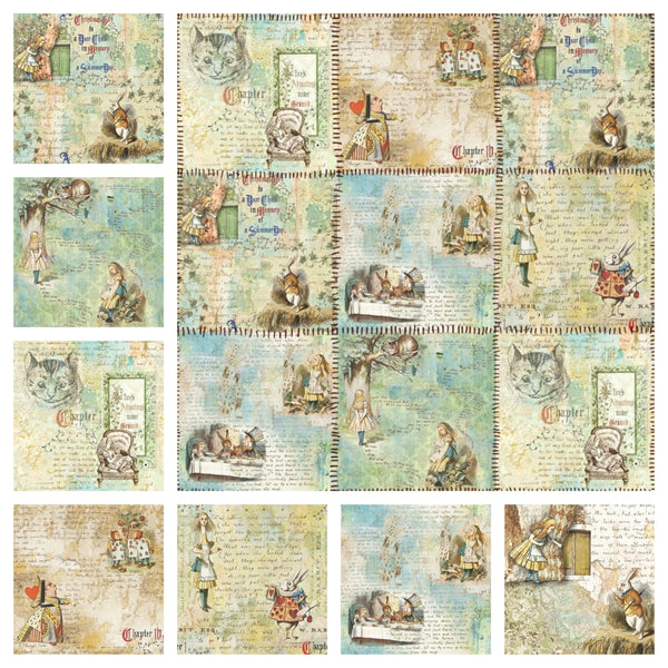 Alice in Wonderland Collection - 1/2 Yard Bundle - ineedfabric.com