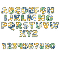 Alphabet Patchwork Fabric Panel - 31" - ineedfabric.com