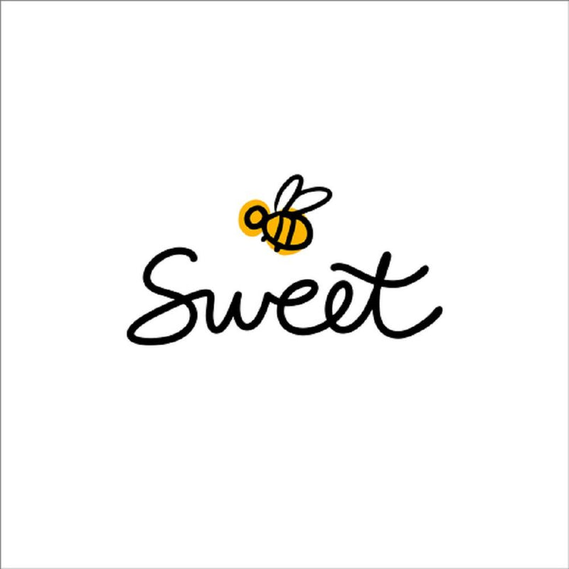 Bee Sweet Fabric Panel - White - ineedfabric.com