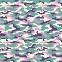 Camouflage Fabric - Purple/Teal - ineedfabric.com