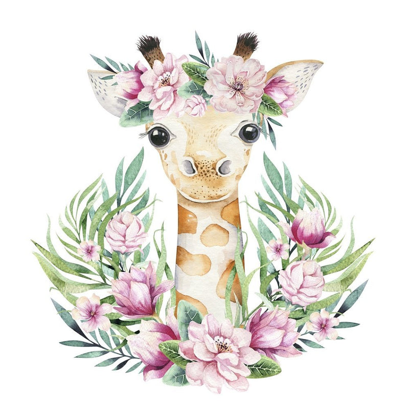 Cute Baby Giraffe Fabric Panel - FunSewing.com