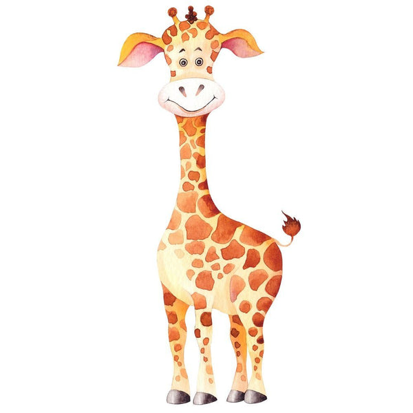 Cute Watercolor Giraffe Fabric Panel - FunSewing.com
