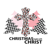 Faith, Christmas Begins With Christ Fabric Panel - White - ineedfabric.com