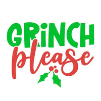 Grinch Please Fabric Panel - FunSewing.com