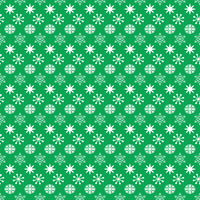 Merry Christmas Assorted Snowflakes Fabric - Green - ineedfabric.com