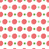 Merry Christmas Peppermint Fabric - Red - ineedfabric.com