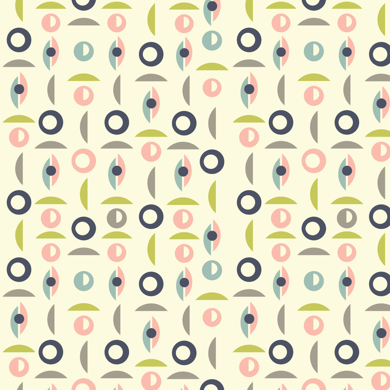 Mid-Century Shapes Fabric - Variation 1 - ineedfabric.com