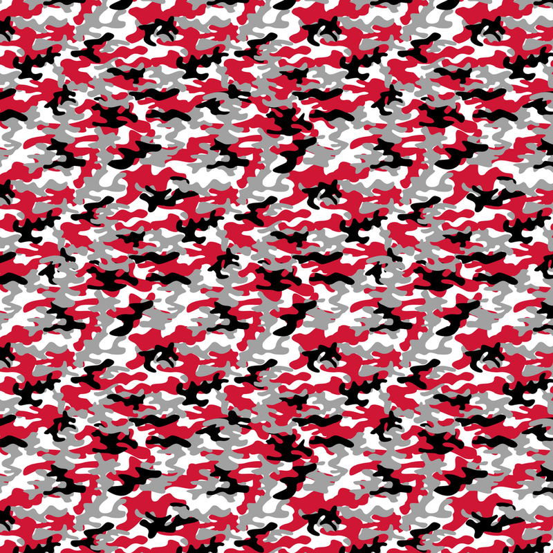 Military Camouflage Fabric - Red/Black - ineedfabric.com
