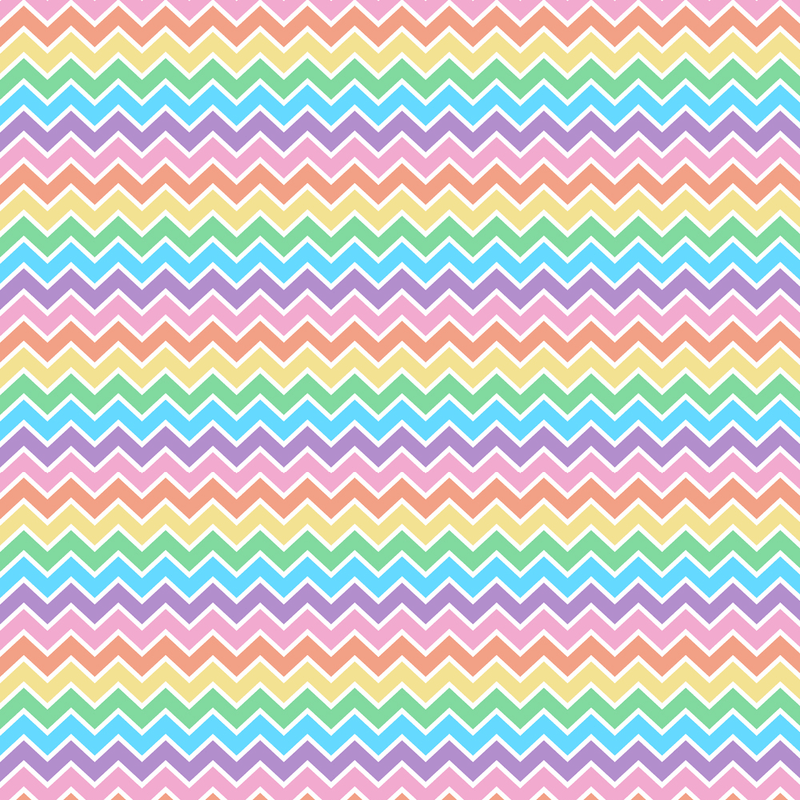Rainbow Chevron Fabric - Multi - ineedfabric.com