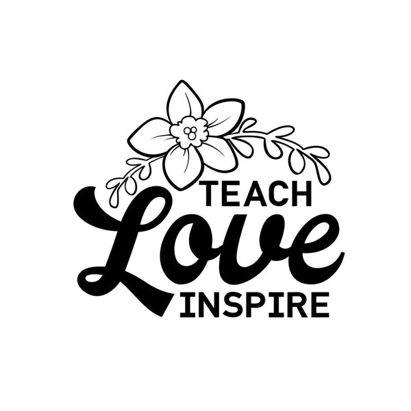 Teach Love Inspire Fabric Panel - ineedfabric.com