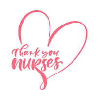 Thank You Nurses Fabric Panel - Pink - ineedfabric.com