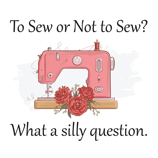 To Sew or Not to Sew Fabric Panel - White - ineedfabric.com