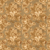 Vintage Roses Fabric - Bronze - ineedfabric.com