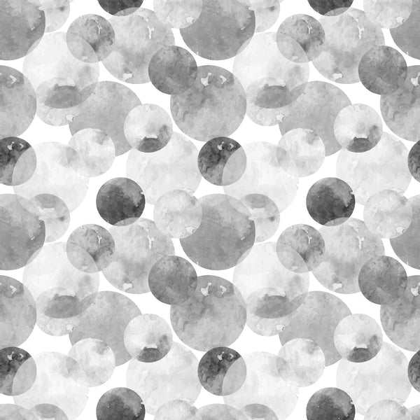 Watercolor Dots Fabric - Grey - FunSewing.com