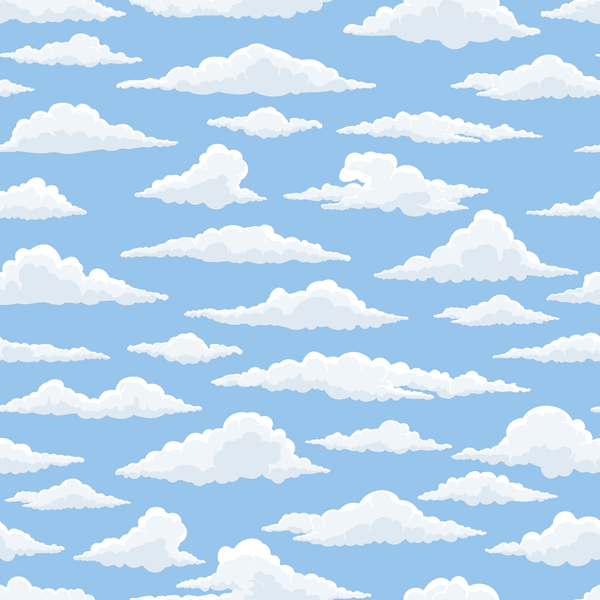 White Clouds Fabric - ineedfabric.com